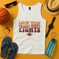 Lovin Those Friday Night Lights Football Tank Top thumb 4