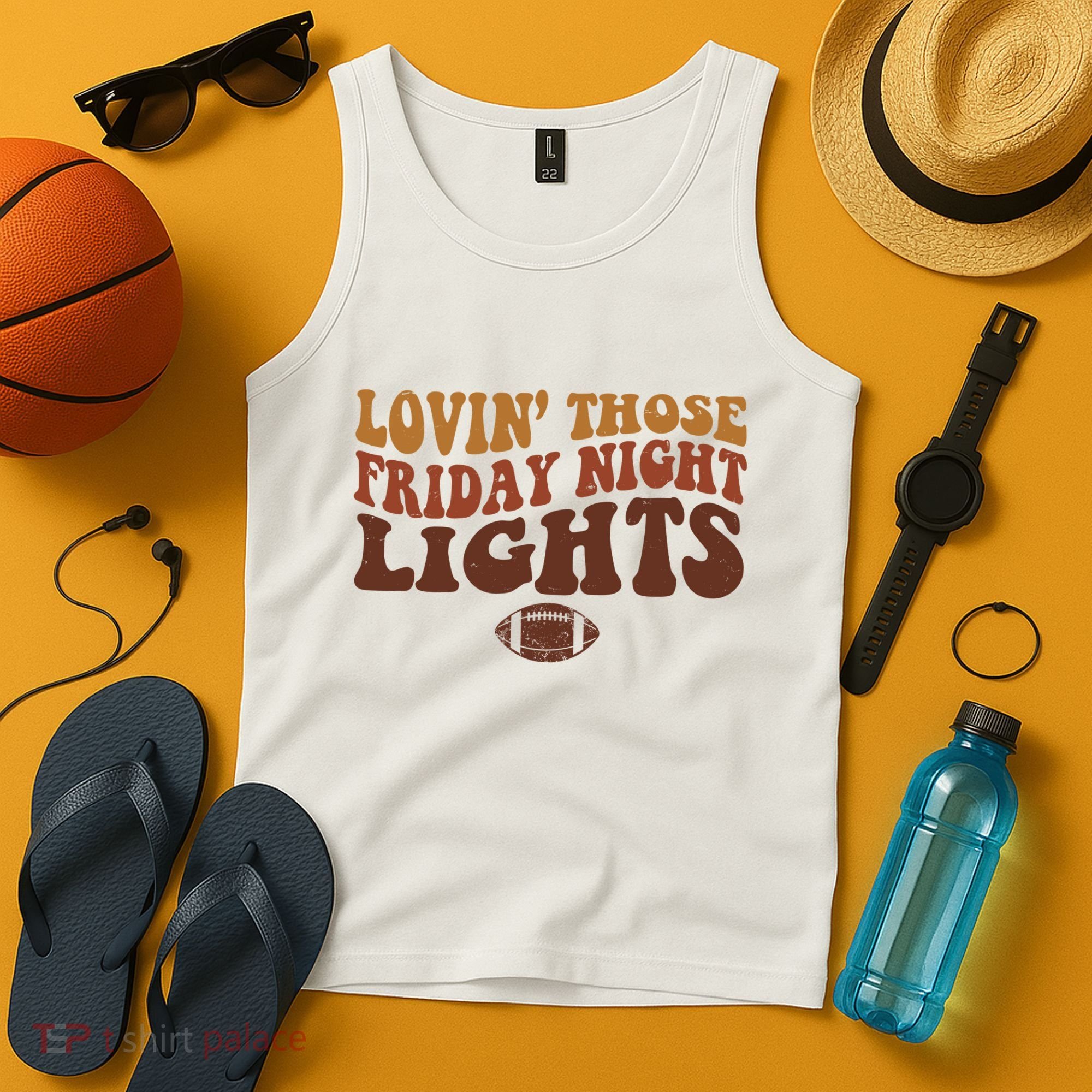 Lovin Those Friday Night Lights Football Tank Top