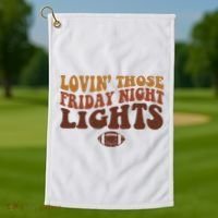 Lovin Those Friday Night Lights Football Golf Towel thumb 1