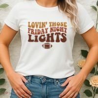 Lovin Those Friday Night Lights Football Women's T-Shirt thumb 2