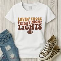 Lovin Those Friday Night Lights Football Women's T-Shirt thumb 3