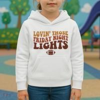 Lovin Those Friday Night Lights Football Kids Hoodie thumb 3