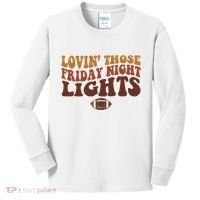 Lovin Those Friday Night Lights Football Kids Long Sleeve Shirt thumb 0