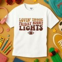 Lovin Those Friday Night Lights Football Kids T-Shirt thumb 3