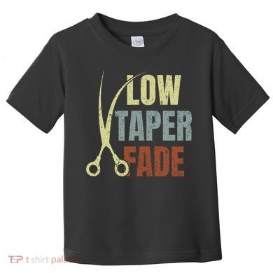 Low Taper Fade Meme Hair Scissors Vintage Toddler T-Shirt
