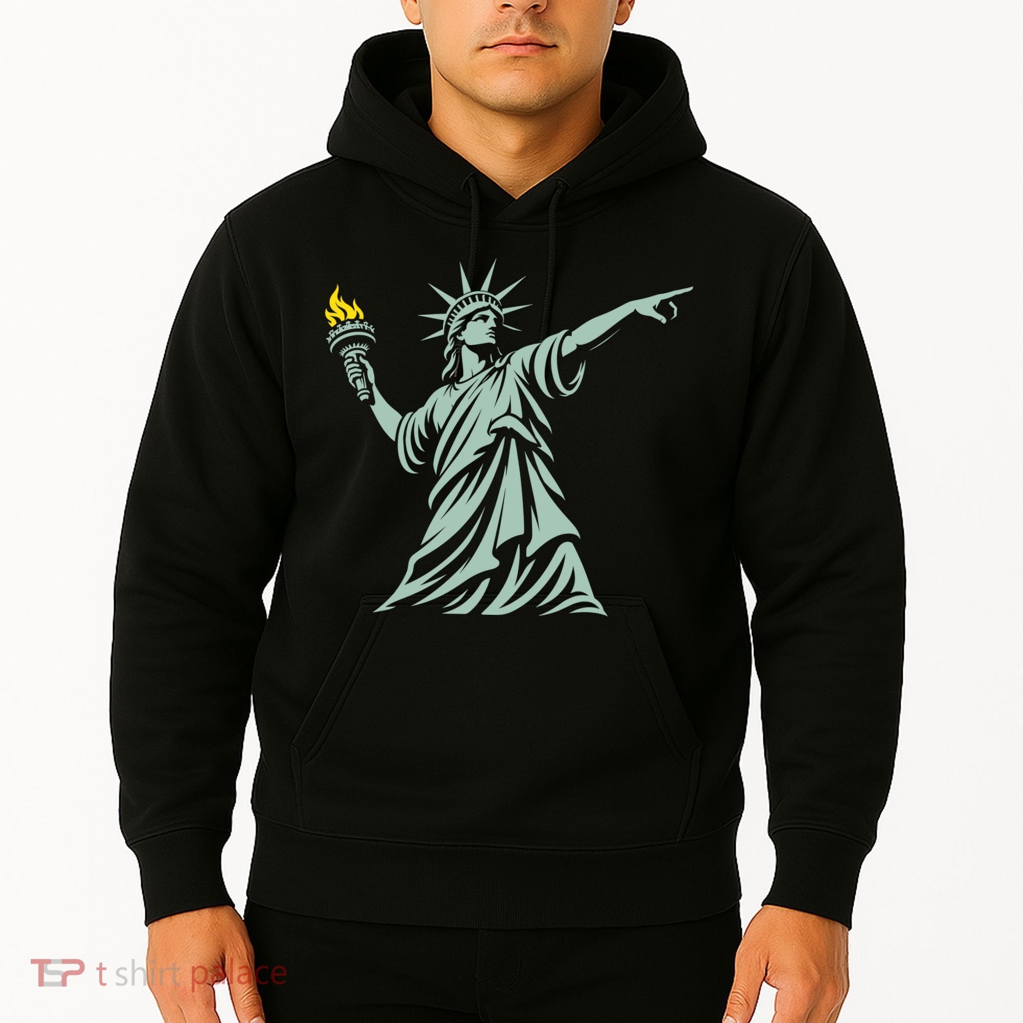 Liberty Throwing Flames Hoodie