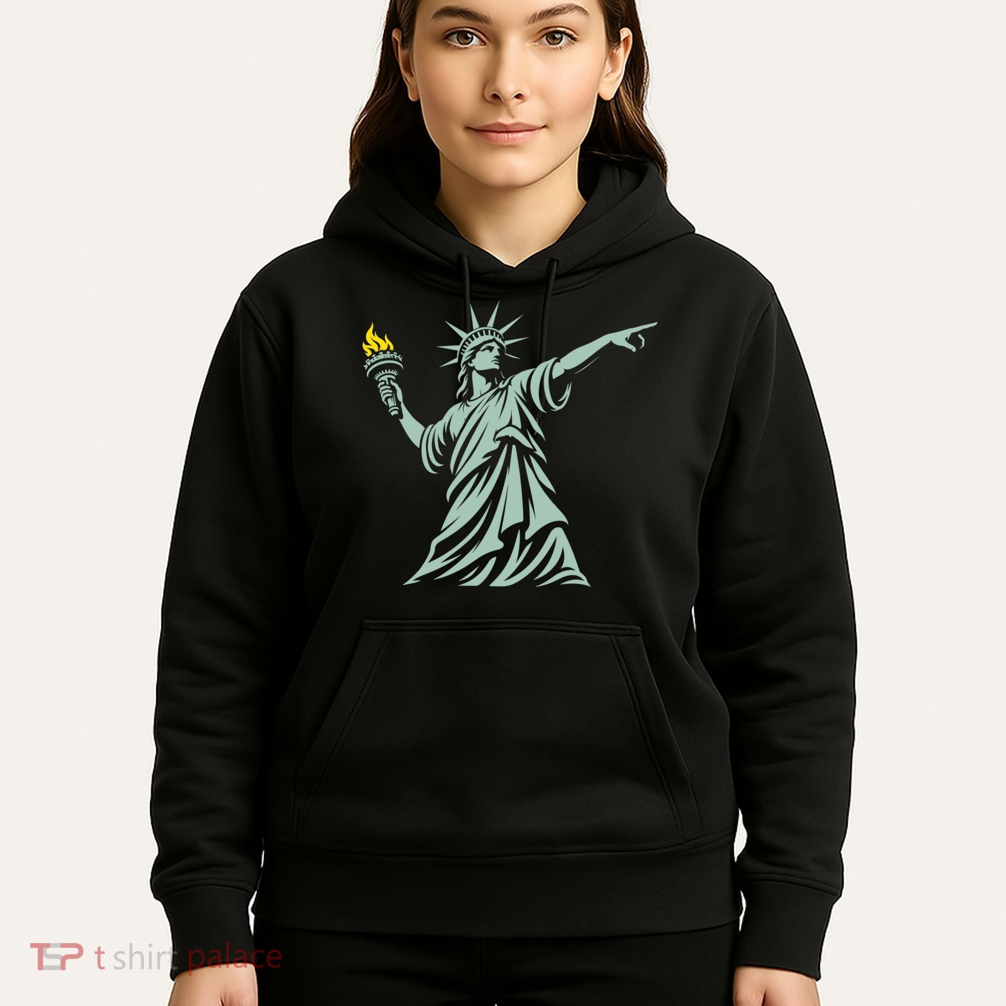 Liberty Throwing Flames Hoodie