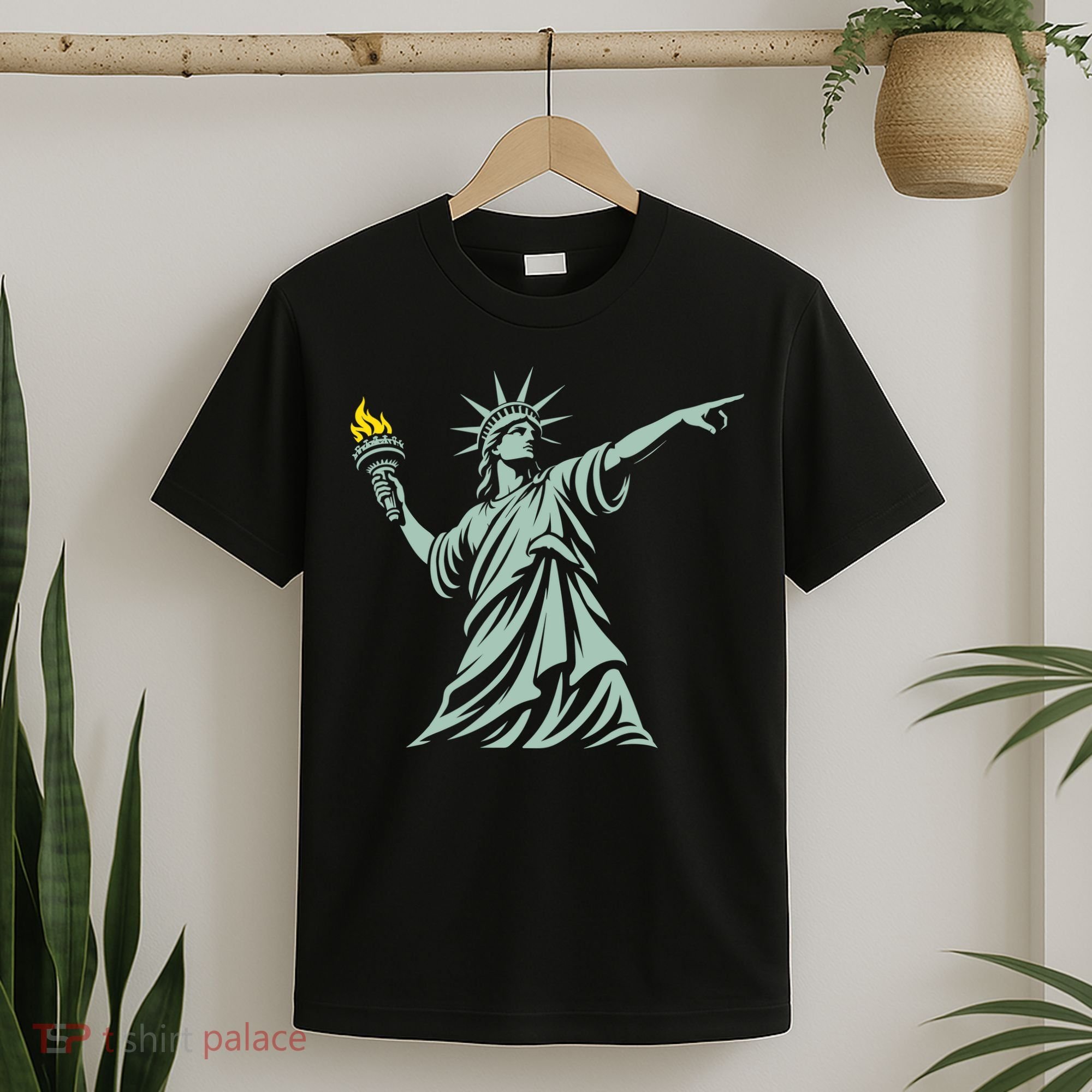 Liberty Throwing Flames T-Shirt