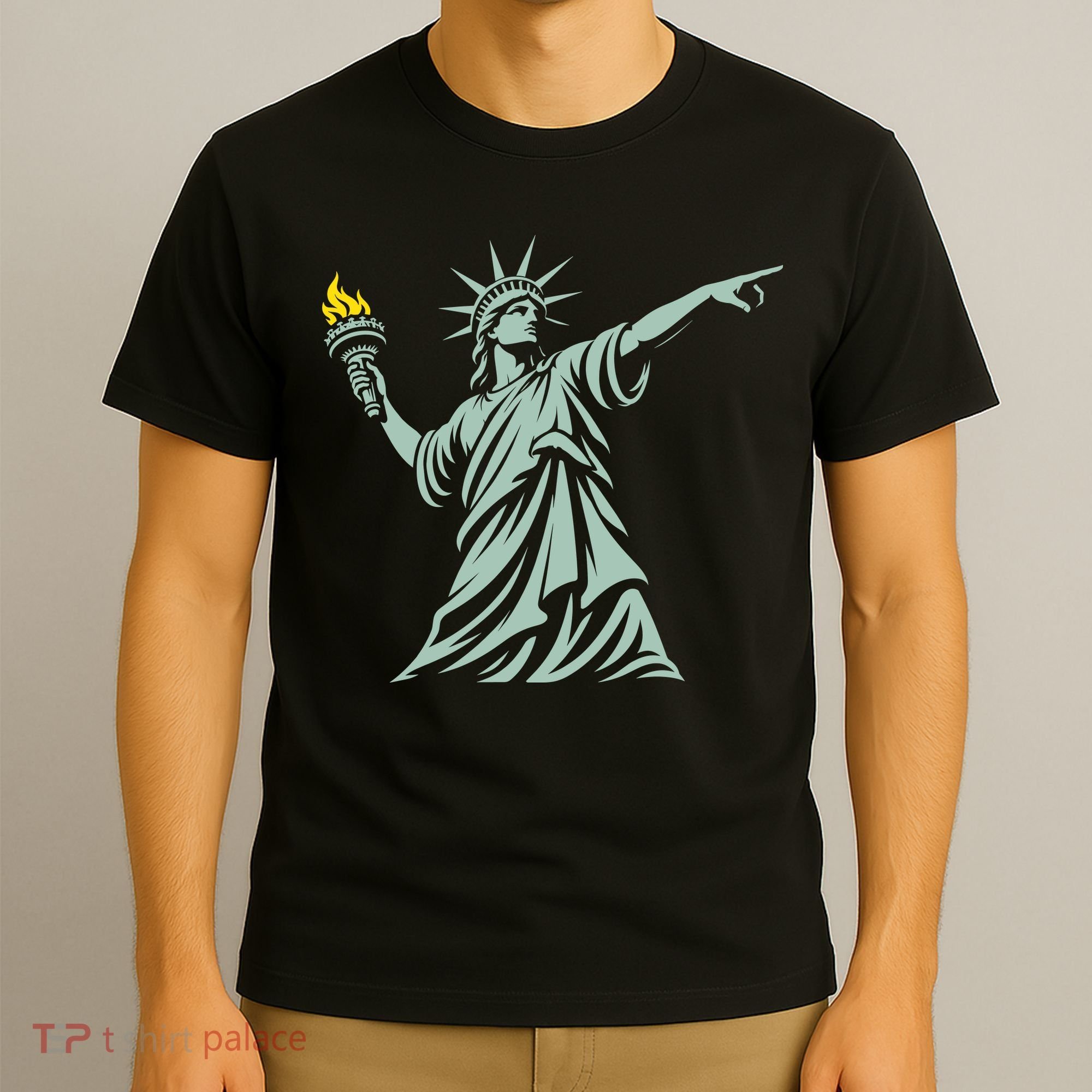 Liberty Throwing Flames T-Shirt
