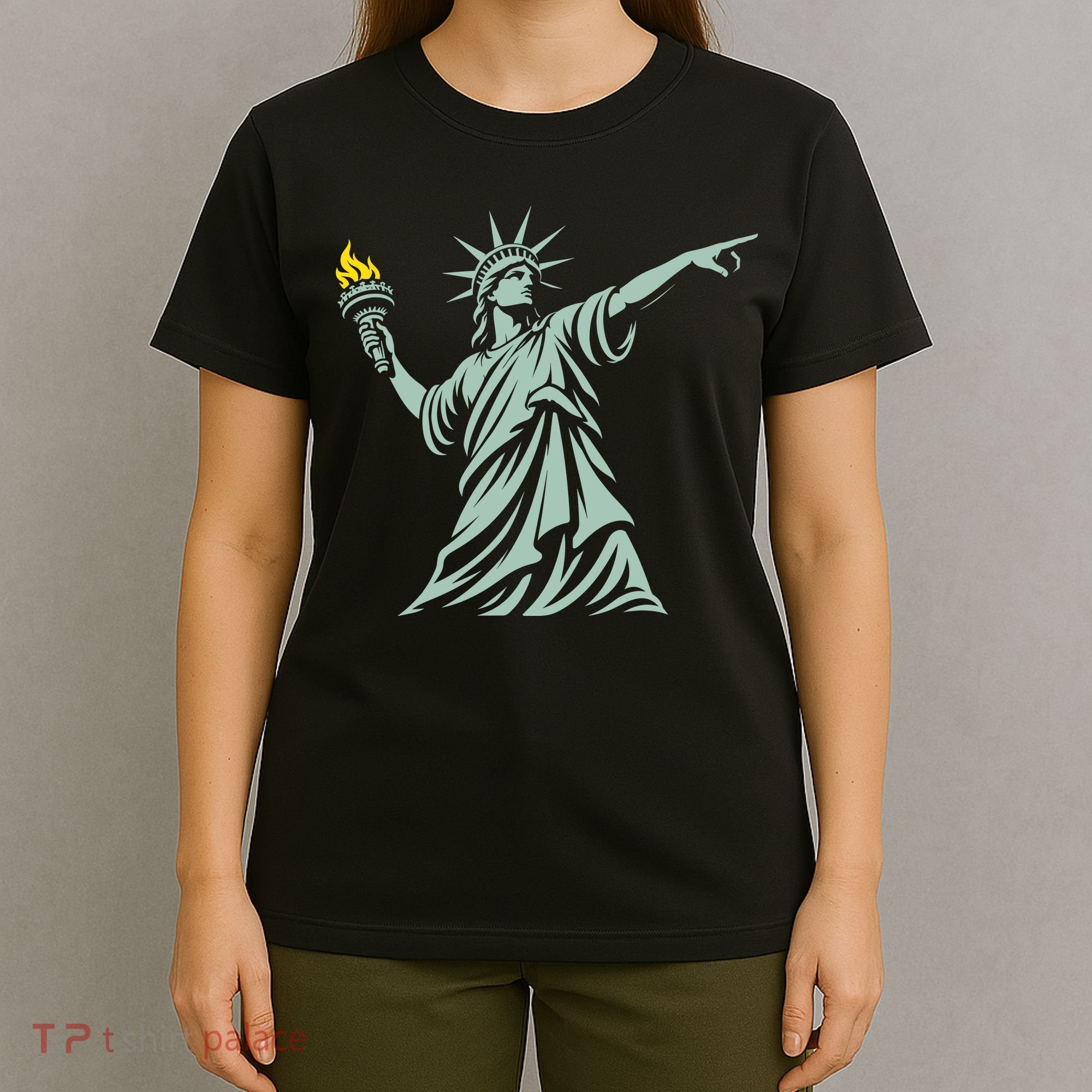 Liberty Throwing Flames T-Shirt