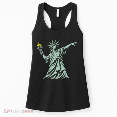 Liberty Throwing Flames Women's Tank Top