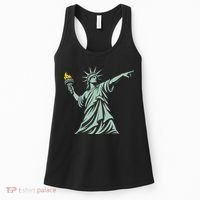 Liberty Throwing Flames Women's Tank Top thumb 0
