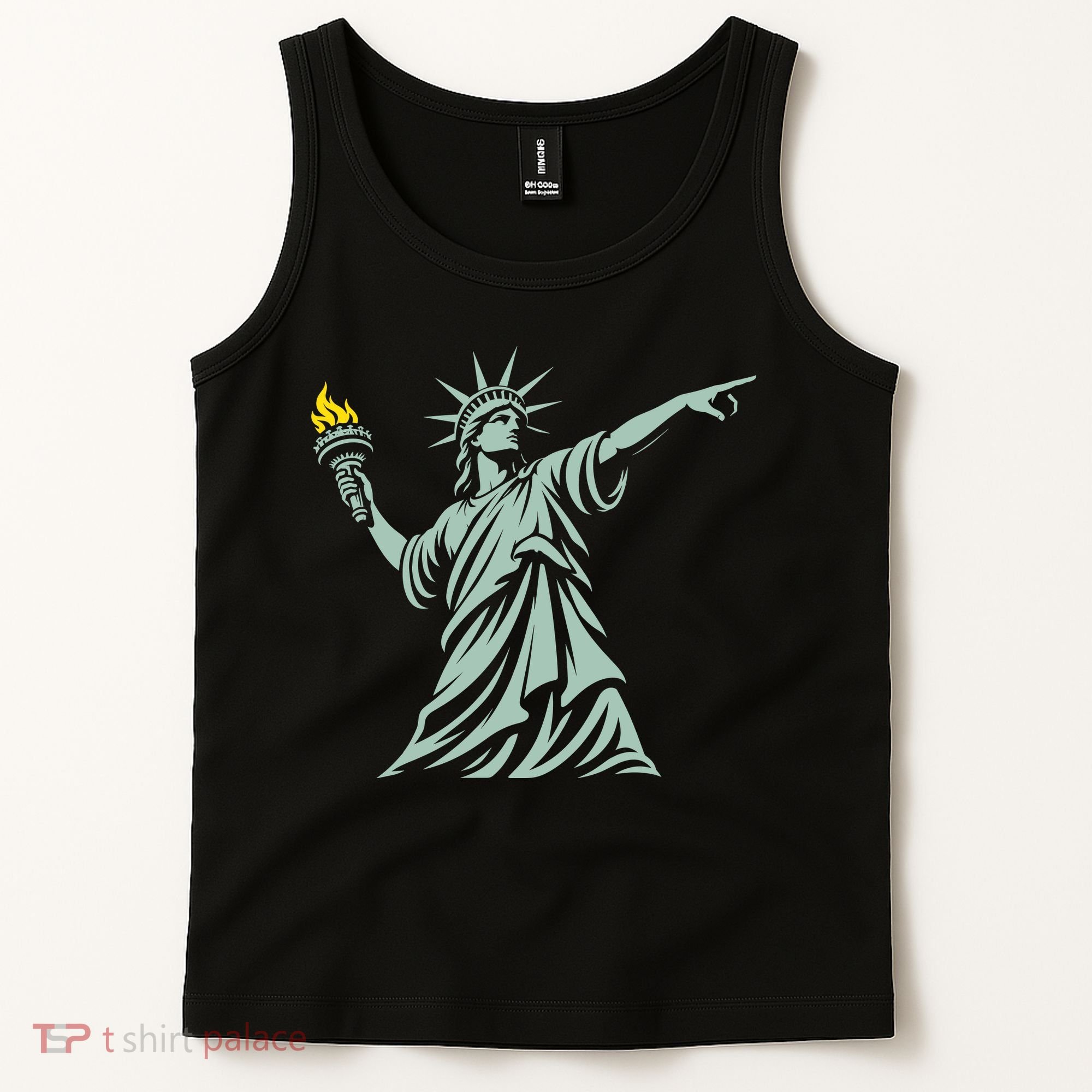 Liberty Throwing Flames Tank Top