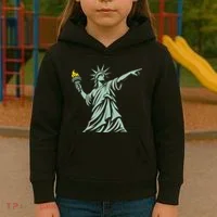 Liberty Throwing Flames Kids Hoodie thumb 3