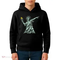 Liberty Throwing Flames Kids Hoodie thumb 4
