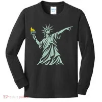 Liberty Throwing Flames Kids Long Sleeve Shirt thumb 0