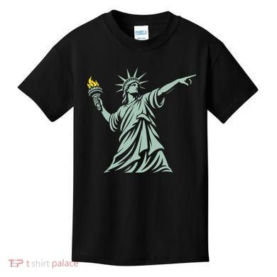 Liberty Throwing Flames Kids T-Shirt