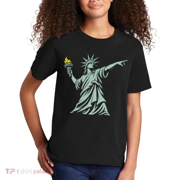 Liberty Throwing Flames Kids T-Shirt