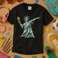 Liberty Throwing Flames Kids T-Shirt thumb 3