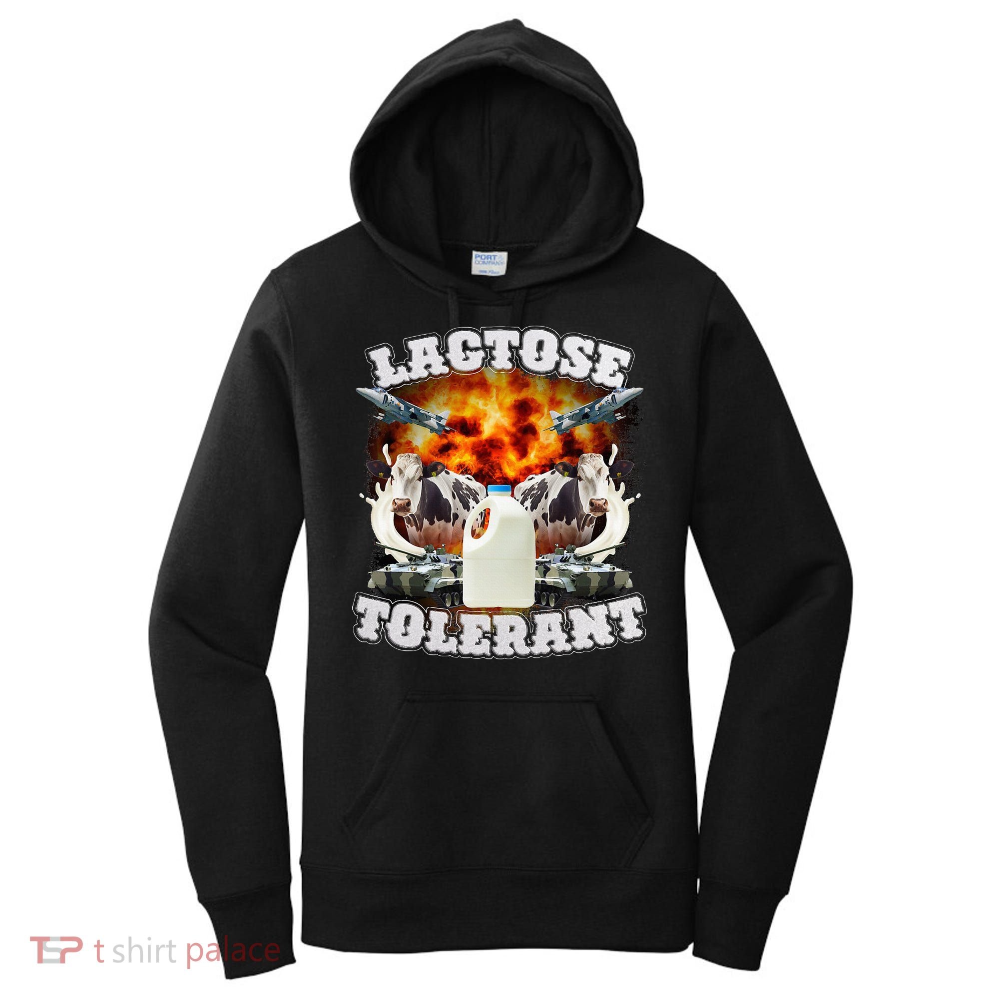 Lactose Tolerant Funny Trending Meme Women's Hoodie