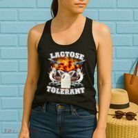 Lactose Tolerant Funny Trending Meme Women's Tank Top thumb 2