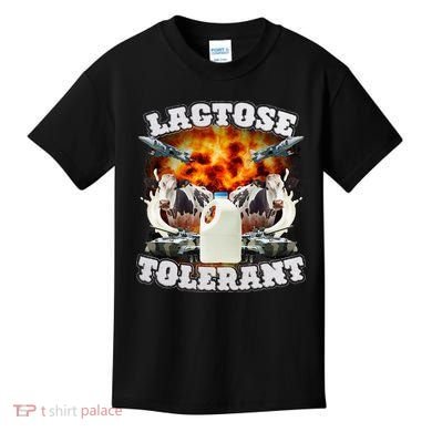 Lactose Tolerant Funny Trending Meme Kids T-Shirt