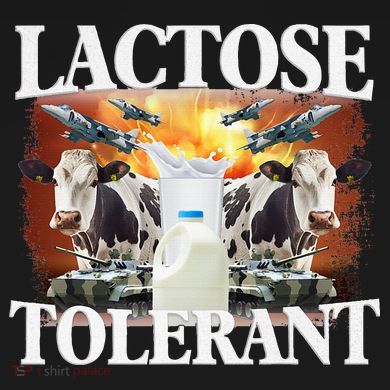 Lactose Tolerant Funny Trending Meme Women's Perfect Tri Tunic Long Sleeve Shirt