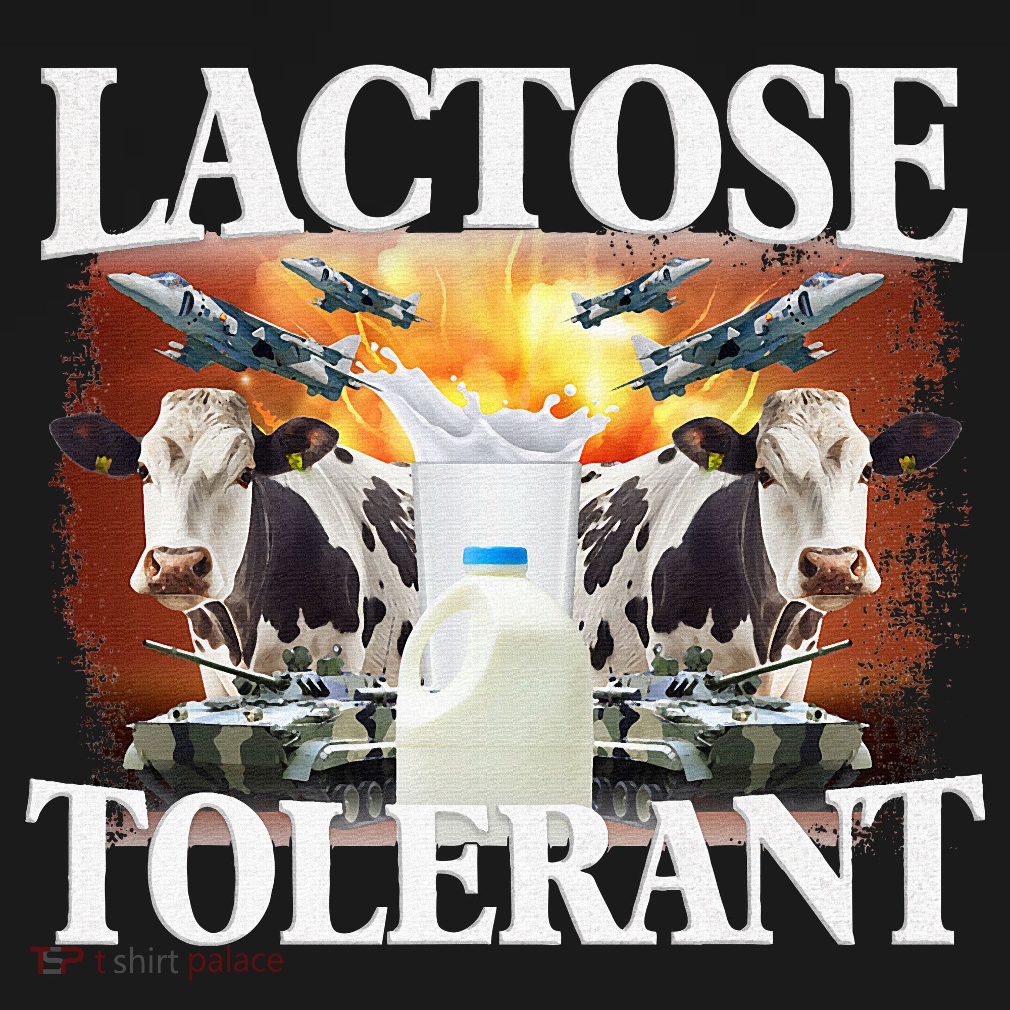Lactose Tolerant Funny Trending Meme Polo