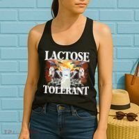 Lactose Tolerant Funny Trending Meme Women's Tank Top thumb 2