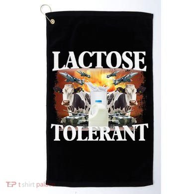 Lactose Tolerant Funny Trending Meme Golf Towel