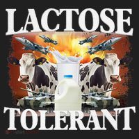 Lactose Tolerant Funny Trending Meme Golf Towel thumb 3