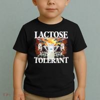 Lactose Tolerant Funny Trending Meme Toddler T-Shirt thumb 2
