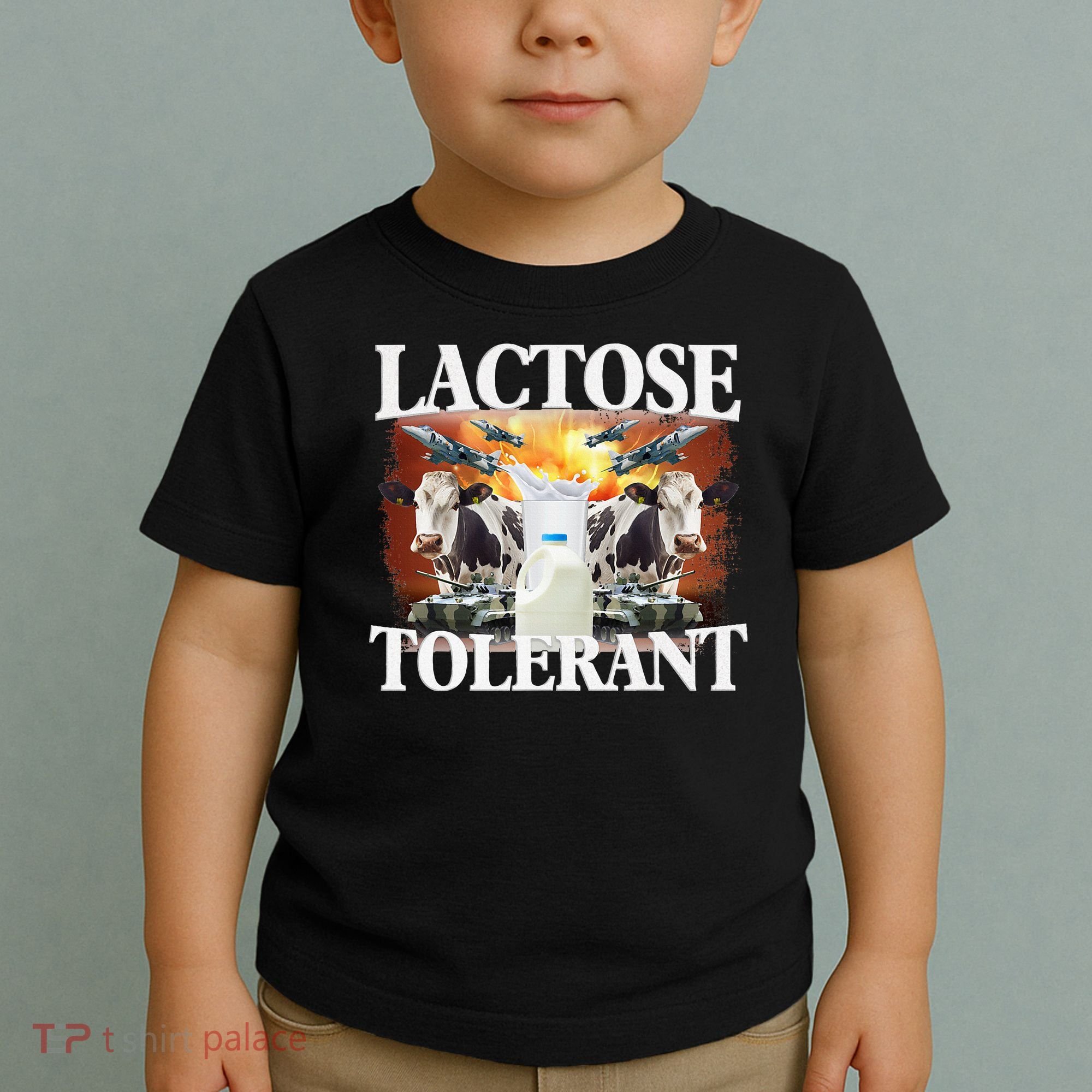 Lactose Tolerant Funny Trending Meme Toddler T-Shirt
