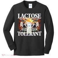 Lactose Tolerant Funny Trending Meme Kids Long Sleeve Shirt thumb 0
