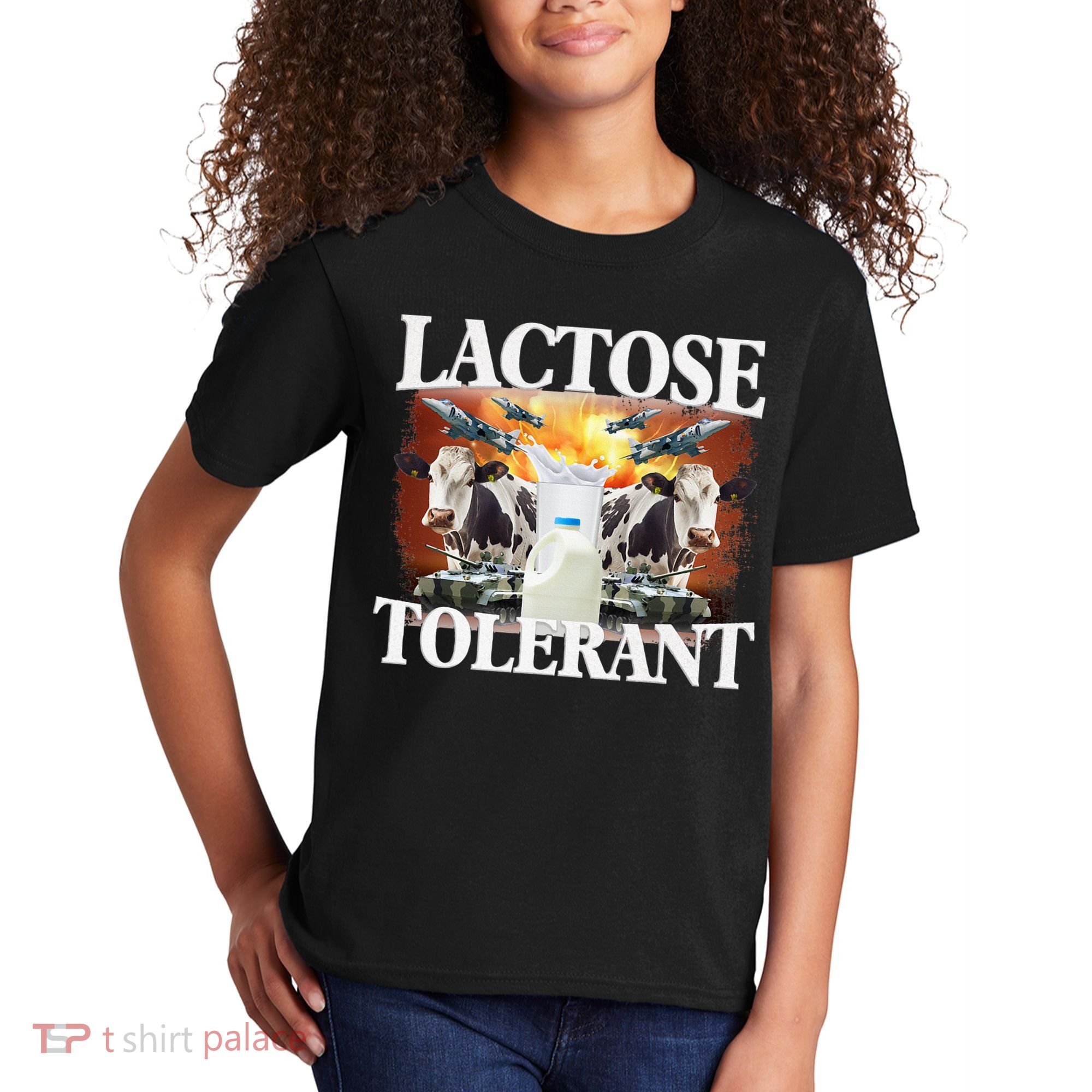 Lactose Tolerant Funny Trending Meme Kids T-Shirt
