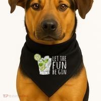 Let The Fun Be Gin USA-Made Doggie Bandana thumb 1