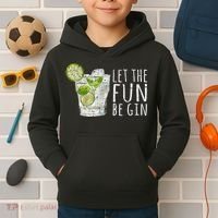 Let The Fun Be Gin Kids Hoodie thumb 2