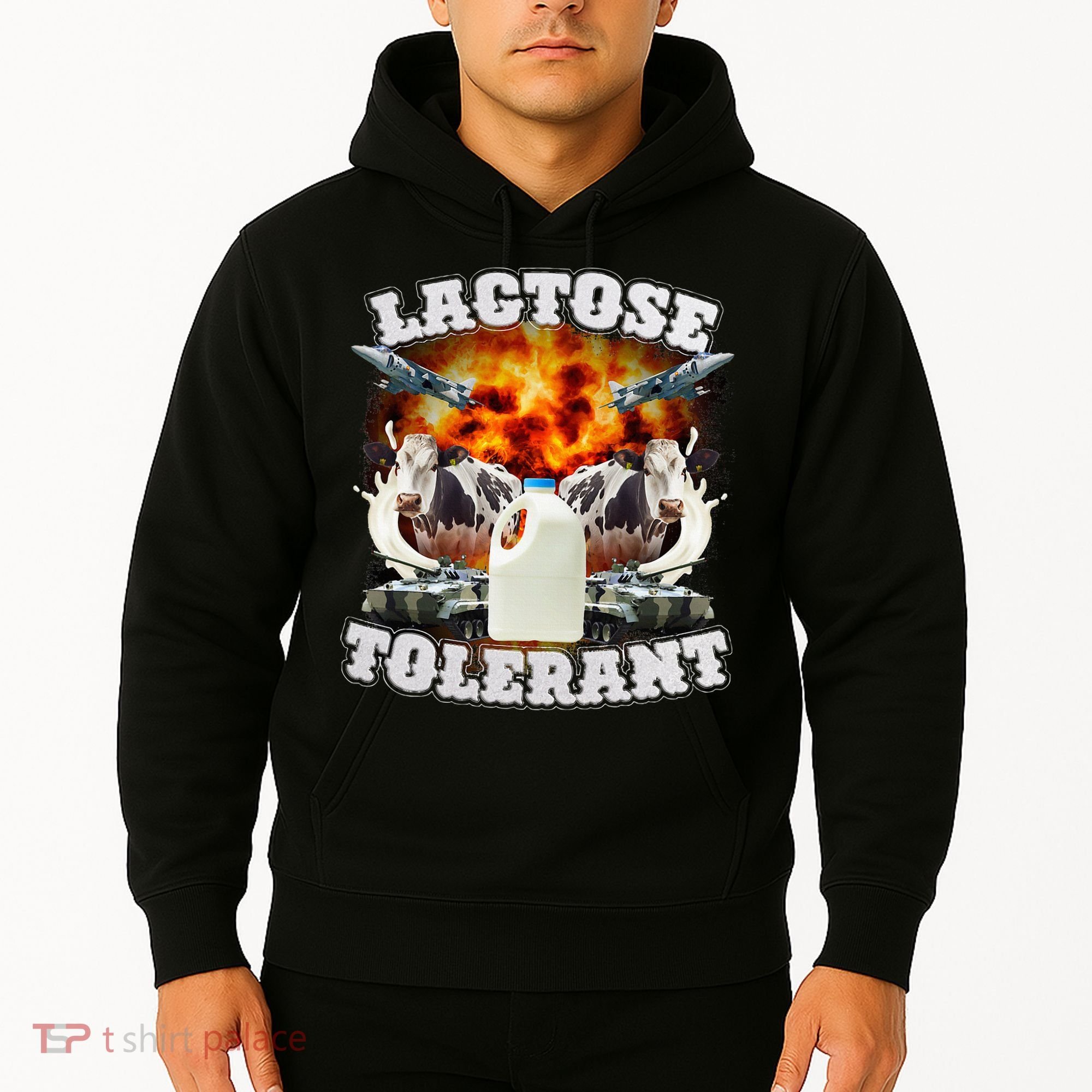 Lactose Tolerant Funny Trending Meme Hoodie