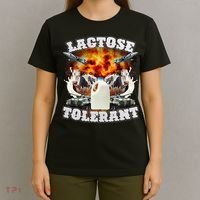 Lactose Tolerant Funny Trending Meme T-Shirt thumb 4