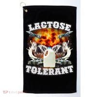 Lactose Tolerant Funny Trending Meme Golf Towel thumb 0