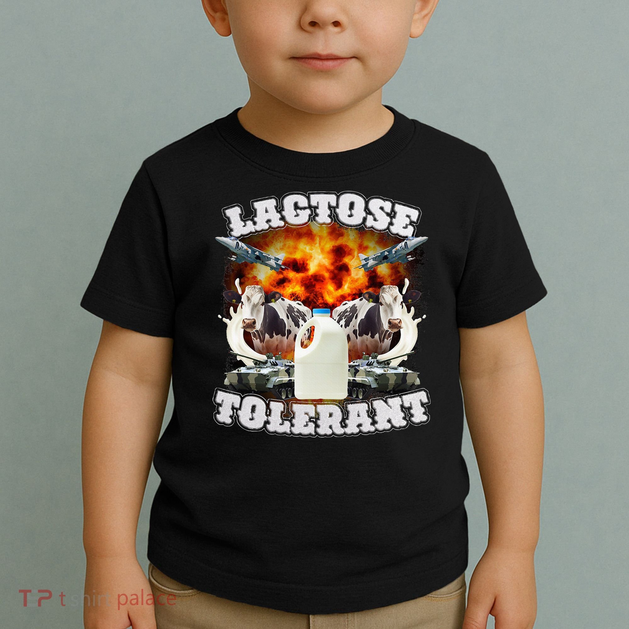 Lactose Tolerant Funny Trending Meme Toddler T-Shirt