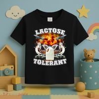 Lactose Tolerant Funny Trending Meme Toddler T-Shirt thumb 3