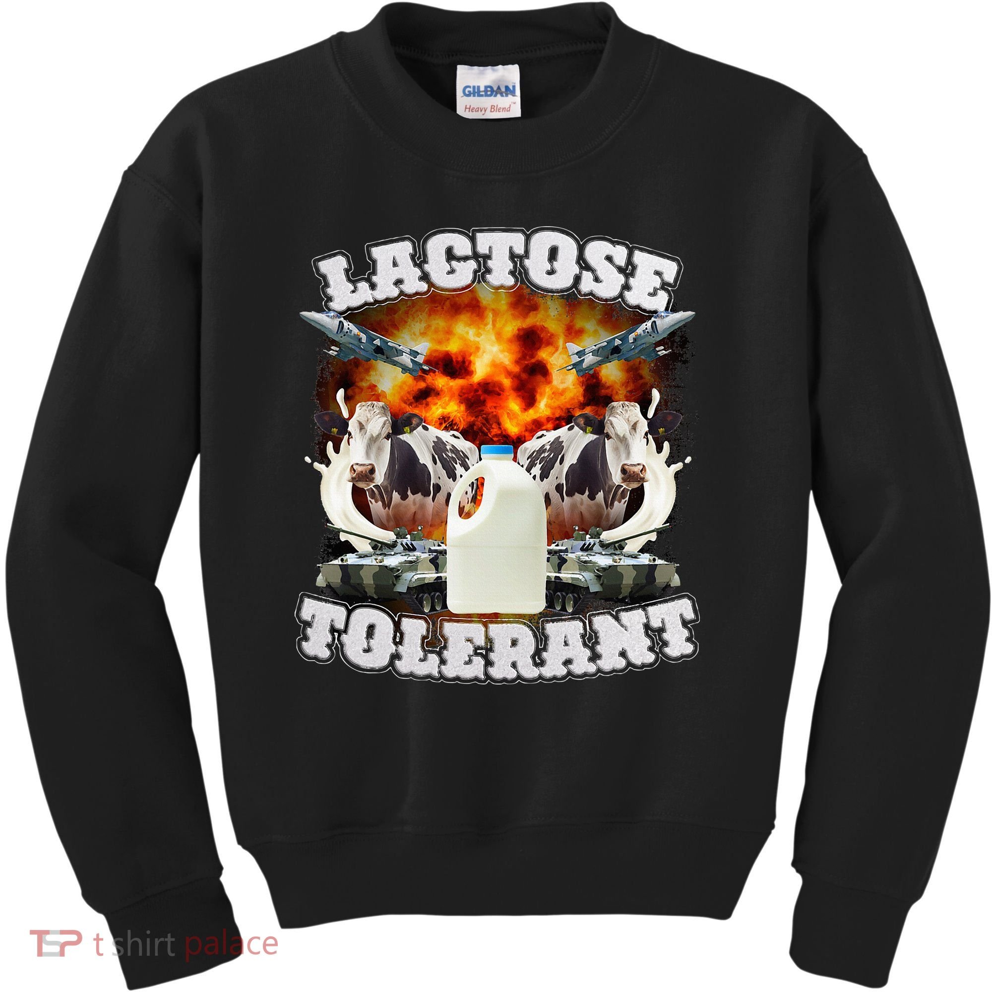 Lactose Tolerant Funny Trending Meme Kids Sweatshirt