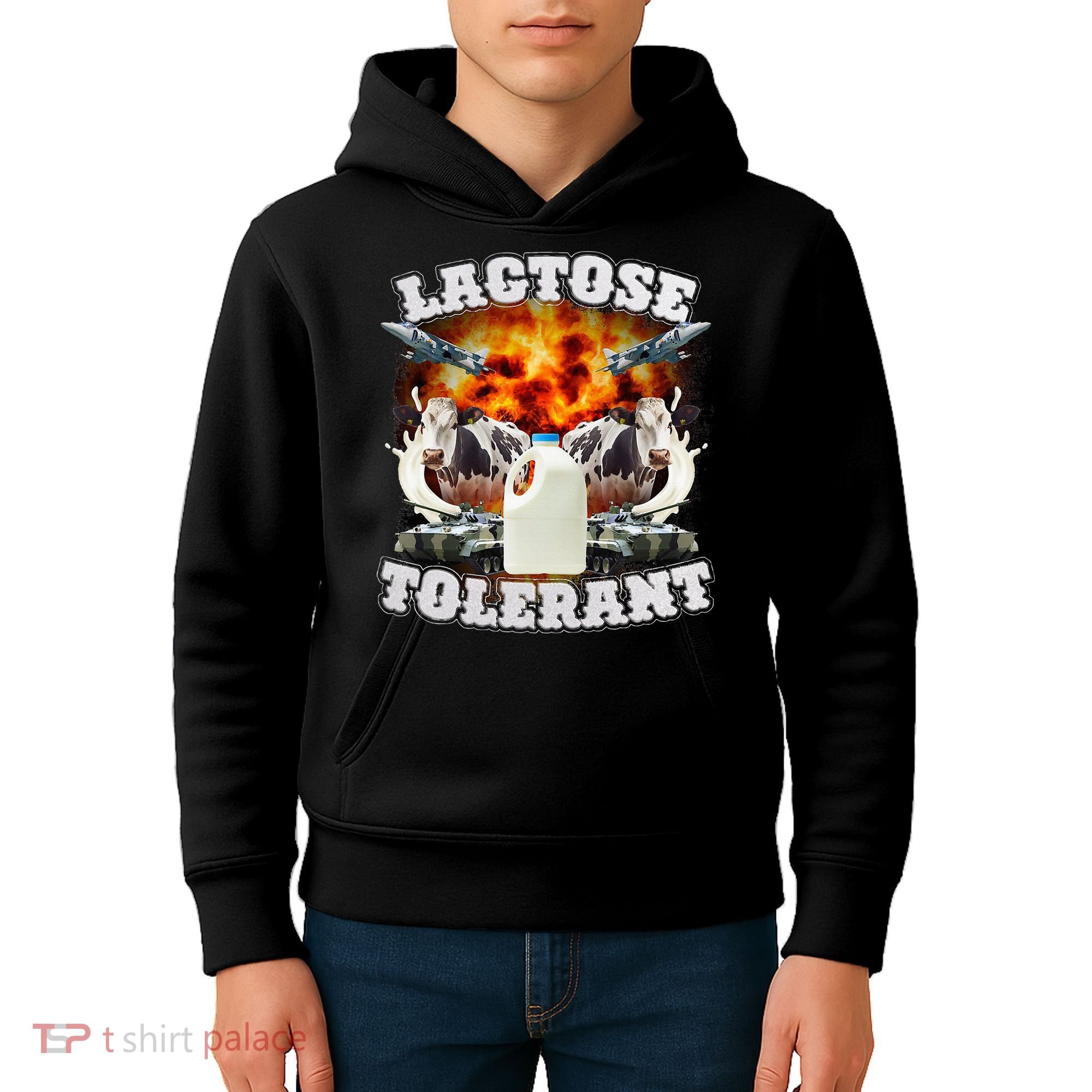 Lactose Tolerant Funny Trending Meme Kids Hoodie