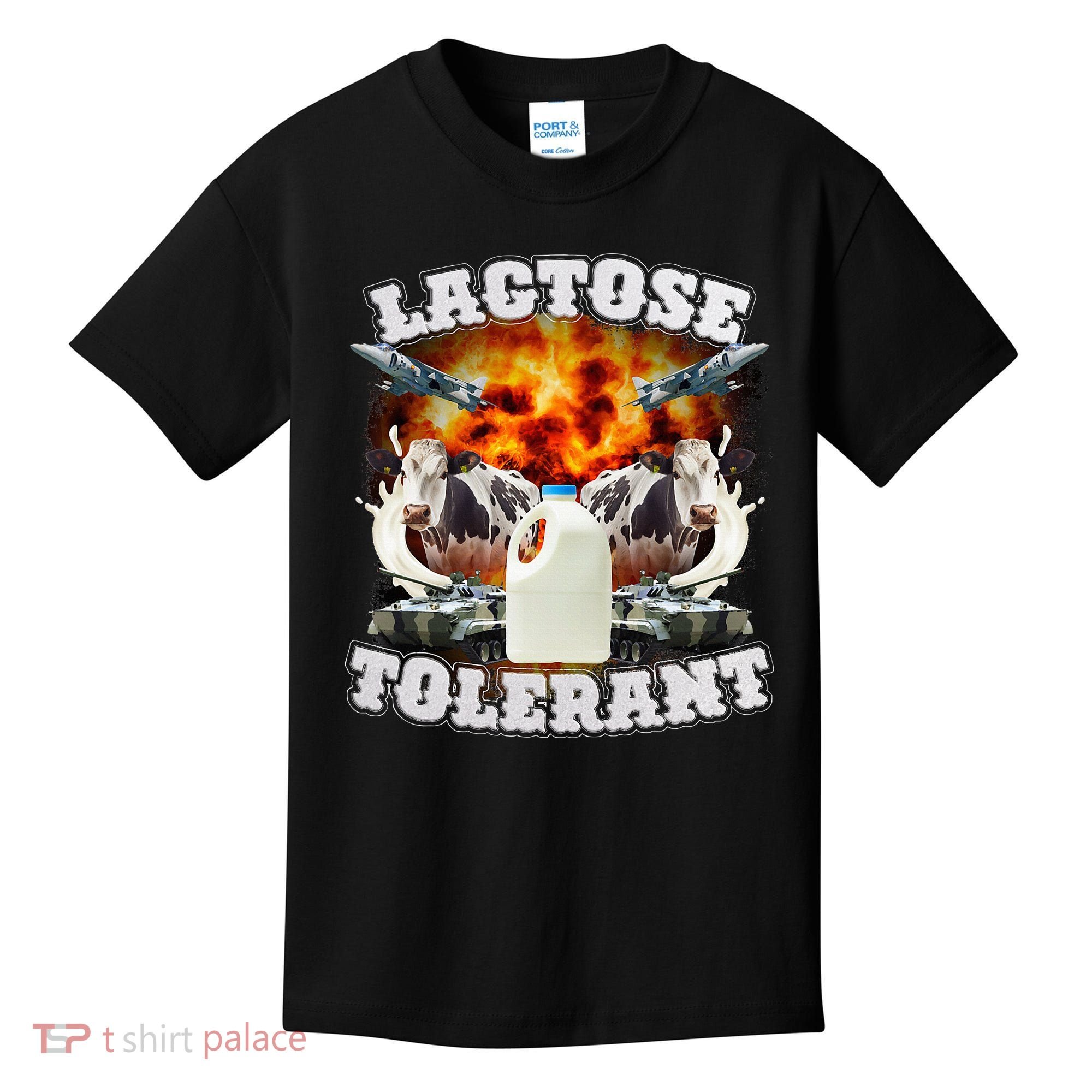 Lactose Tolerant Funny Trending Meme Kids T-Shirt