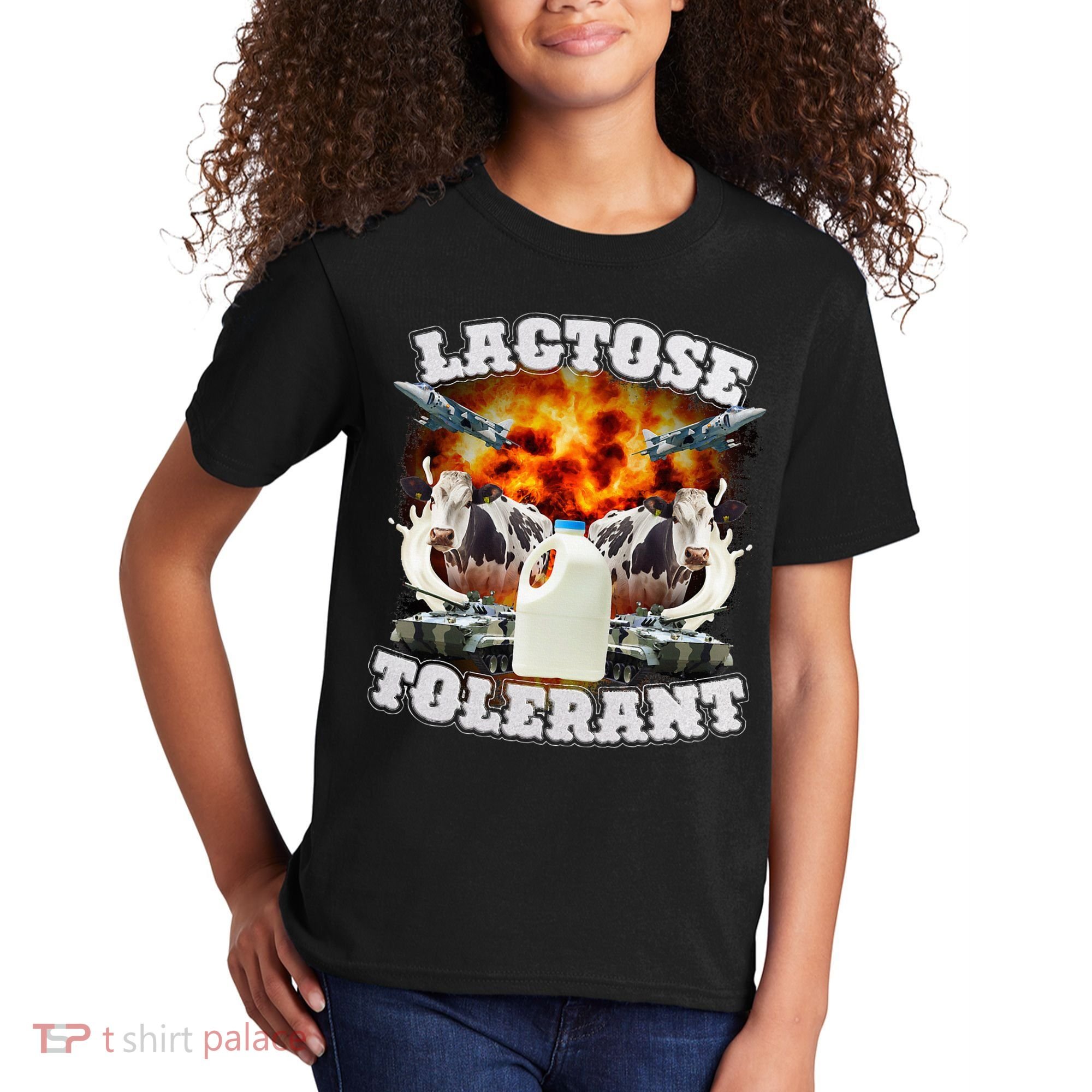 Lactose Tolerant Funny Trending Meme Kids T-Shirt