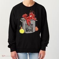 Let The Good Times Boil Funny Crawfish Boil Mardi Gras Cajun Women's Sweatshirt thumb 0