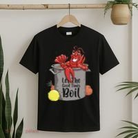Let The Good Times Boil Funny Crawfish Boil Mardi Gras Cajun T-Shirt thumb 2