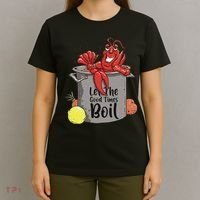 Let The Good Times Boil Funny Crawfish Boil Mardi Gras Cajun T-Shirt thumb 4