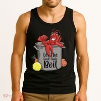Let The Good Times Boil Funny Crawfish Boil Mardi Gras Cajun Tank Top thumb 3